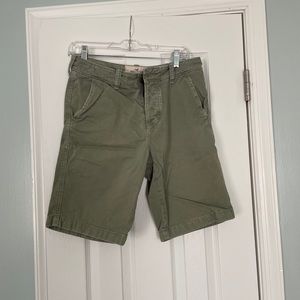 Hollister - washed sage green shorts - Size 28